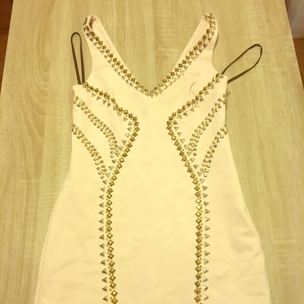 Bebe Studded Bodycon Dress